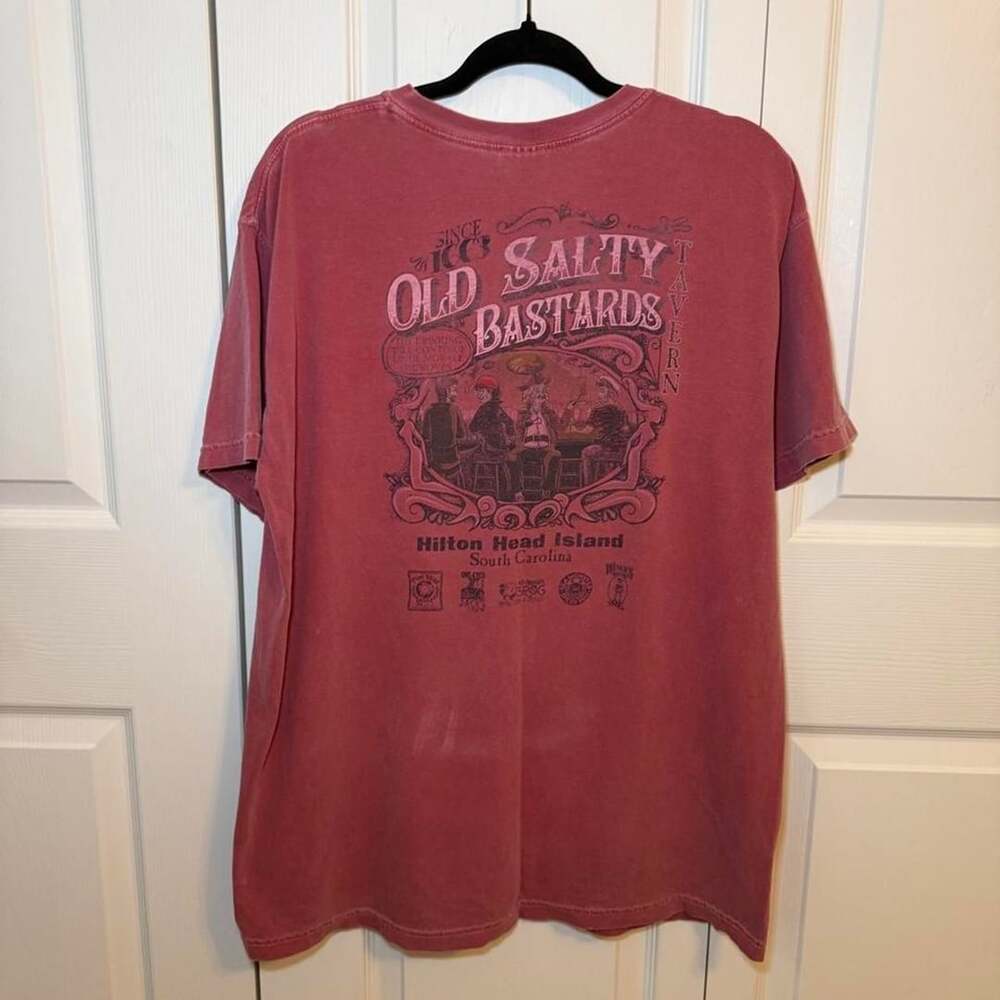 Comfort Colors Old Salty Bastards Tavern Hilton Head Island Graphic T-Shirt XL